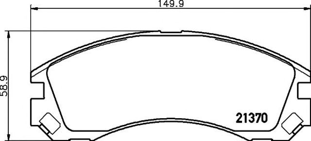 Колодки передні 2137001 TEXTAR