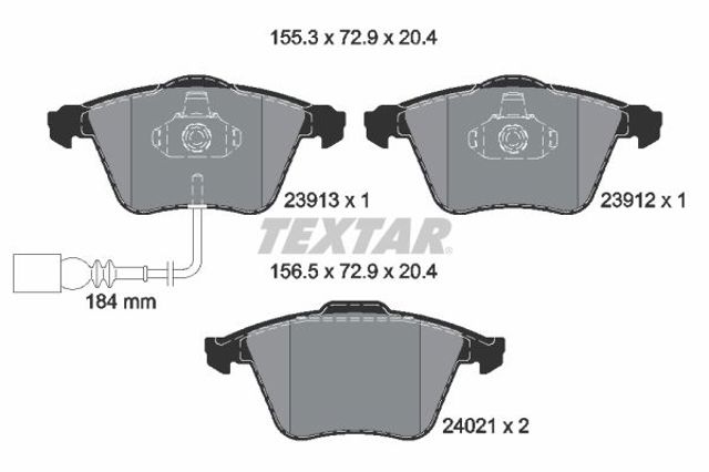 Дискові гальма 2391301 TEXTAR