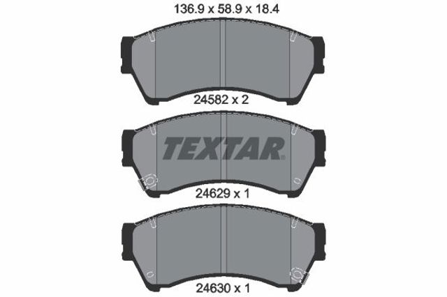 Тормозні колодки 2458202 TEXTAR
