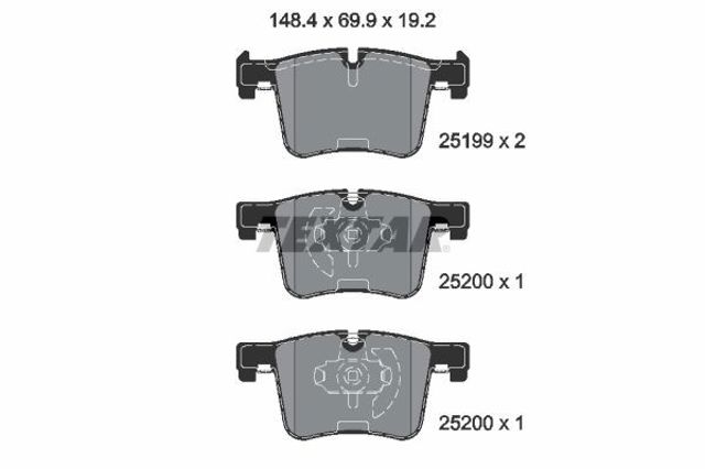 Тормозні колодки 2519901 TEXTAR