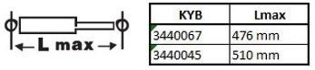 Амортизаційна стійка задня 3440045 KAYABA