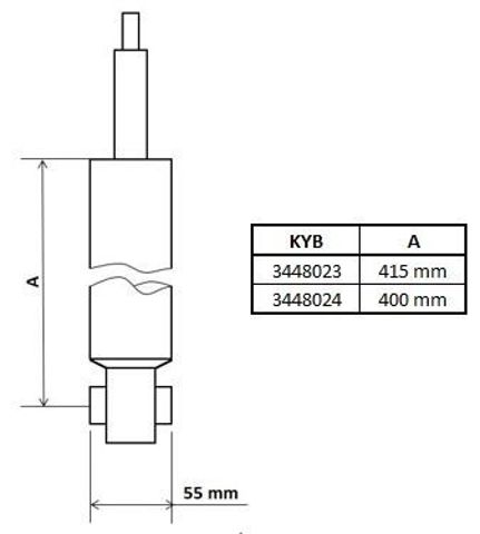 Задній амортизатор 3448024 KAYABA