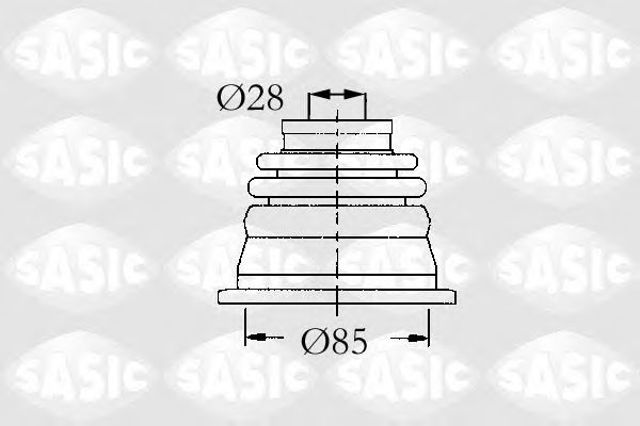 Пильник ШРУСа внутрішній лівий 4003451 SASIC