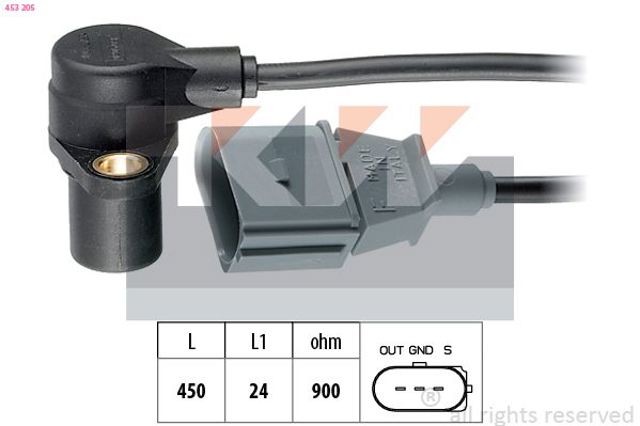 Датчик положення (оборотів) коленвалу 453205 KW