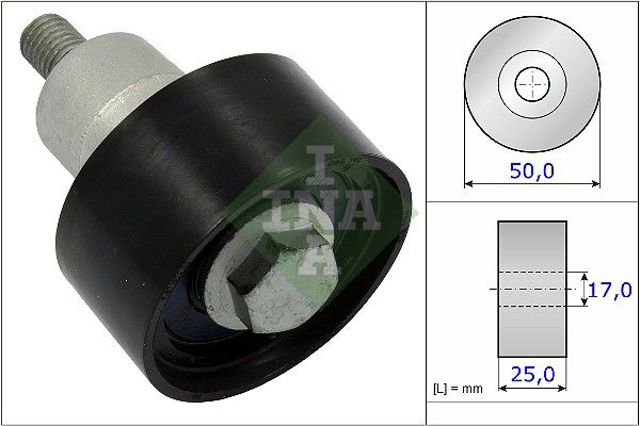Ролик ременя ГРМ, паразитний 532075310 INA