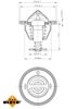 Термостат впускного колектора 725107 NRF