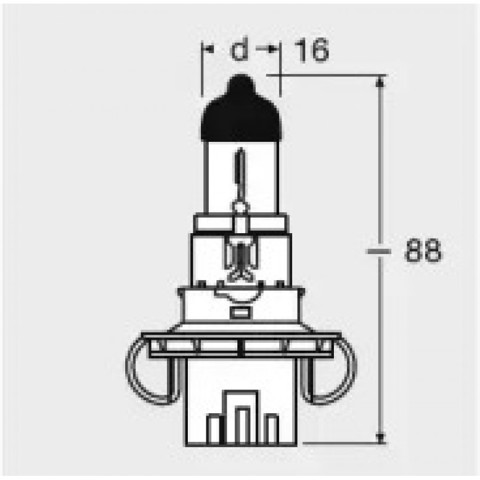 Лампочка галогенна 9008 OSRAM