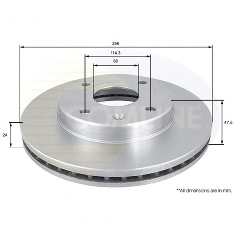 Гальмо дискове переднє ADC1054V COMLINE
