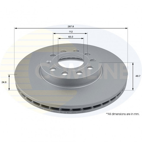 Ремкомплект передніх гальм ADC1455V COMLINE