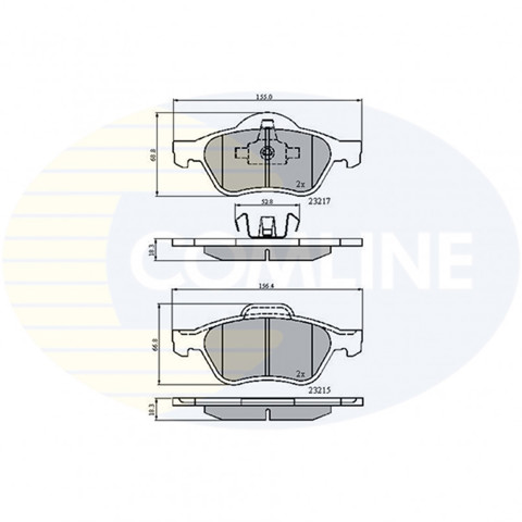 Дискові гальма CBP01115 COMLINE