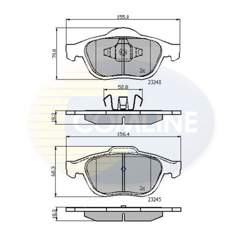 Гальмівні колодки CBP01116 COMLINE
