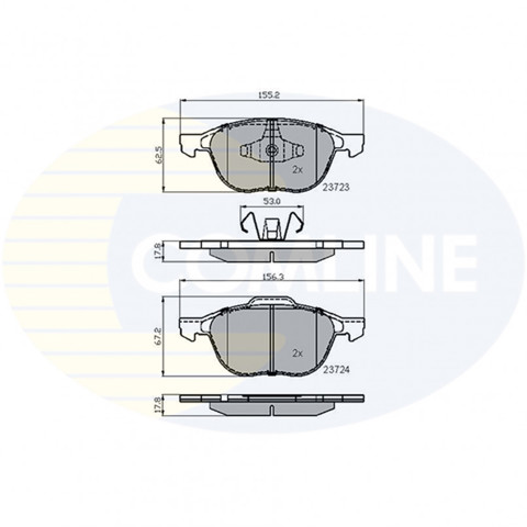 Дискові гальма CBP01323 COMLINE