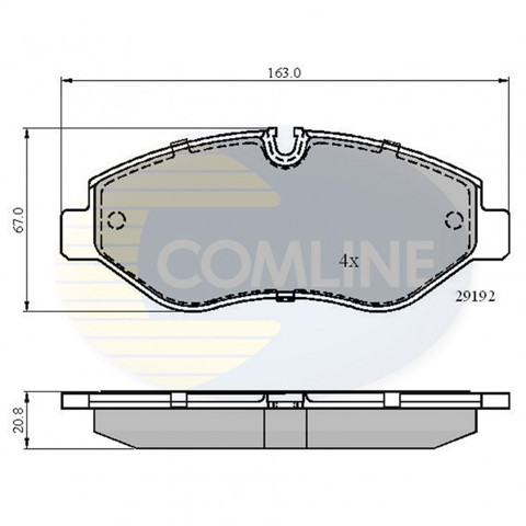 Дискові гальма CBP01555 COMLINE