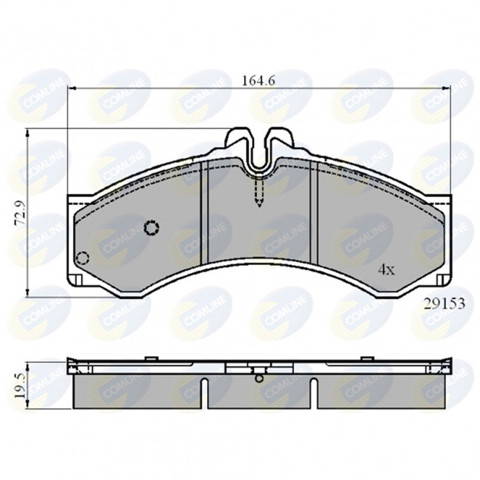 Колодки передні CBP0271 COMLINE