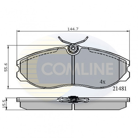 Гальмівні колодки CBP0447 COMLINE