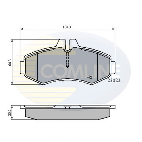 Тормозні колодки CBP0480 COMLINE