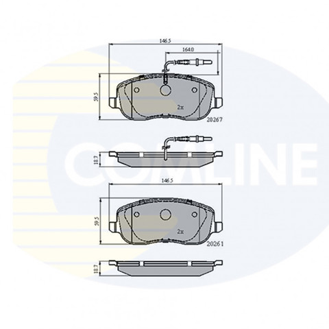 Колодки передні CBP11158 COMLINE