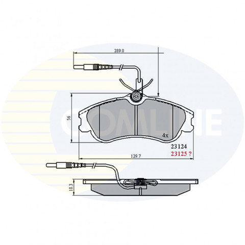 Колодки передні CBP1174 COMLINE