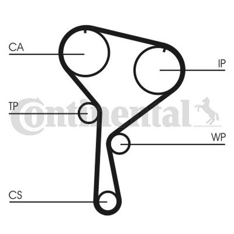 ГРМ ремінь CT1035 CONTINENTAL