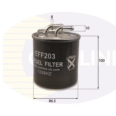 Фільтр тонкого очищення палива EFF203 COMLINE