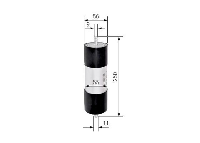 Фільтр тонкого очищення палива F026402066 BOSCH