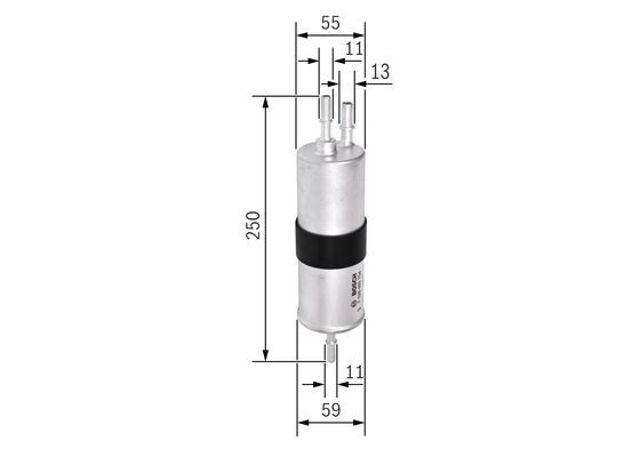 Фільтр тонкого очищення палива F026403754 BOSCH