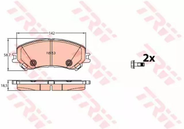 Дискові гальма GDB2152 TRW