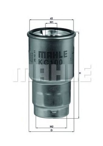 Фільтр паливний KC100D MAHLE