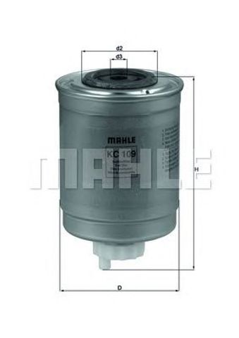 Фільтр палива KC109 MAHLE