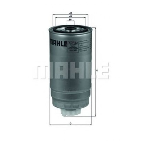 Фільтр паливний KC182 MAHLE