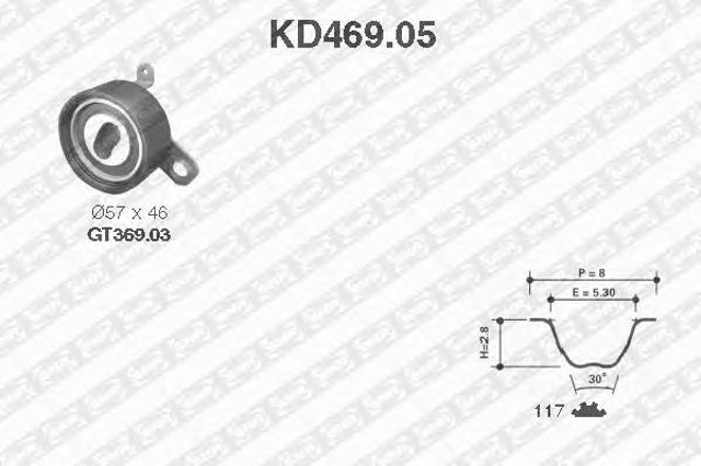 Комплект ГРМ KD46905 SNR