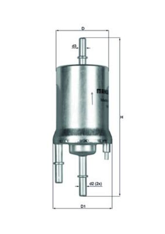 Фільтр палива KL1561 MAHLE
