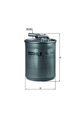 Фільтр паливний KL494 MAHLE
