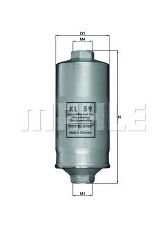 Фільтр палива KL59 MAHLE