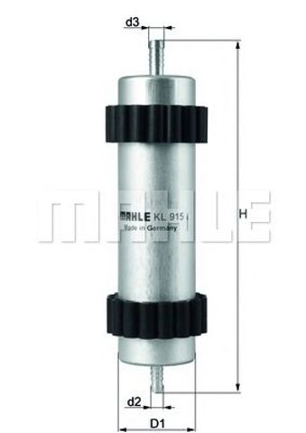 Фільтр тонкого очищення палива KL915 MAHLE