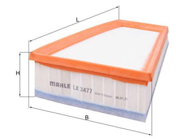 Повітряний фільтр двигуна LX3477 MAHLE
