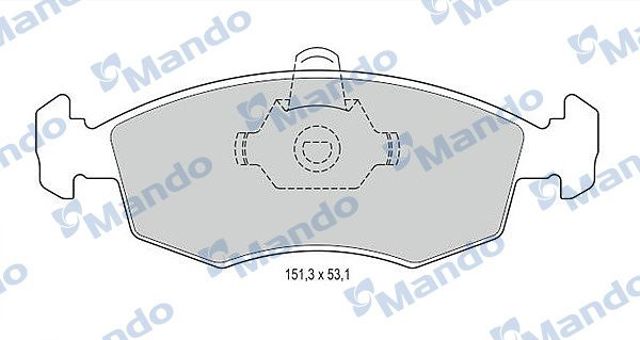 Тормозні колодки MBF015166 MANDO