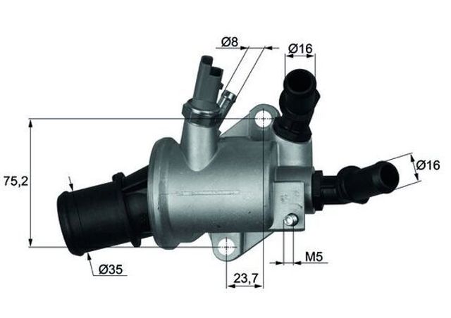 Блок термостата TI14388 MAHLE
