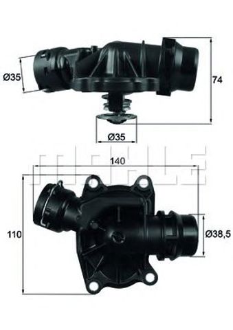 Термостат в зборі TI23388 MAHLE