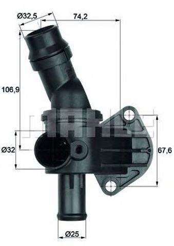 Фланець термостата TI887 MAHLE