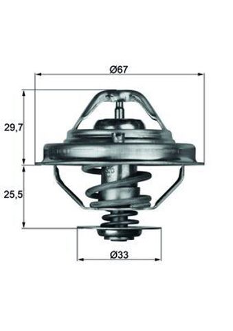 Термостат в зборі TX3880D MAHLE