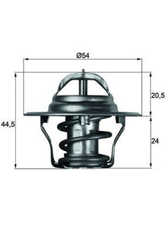 Корпус термостата в зборі TX487D MAHLE