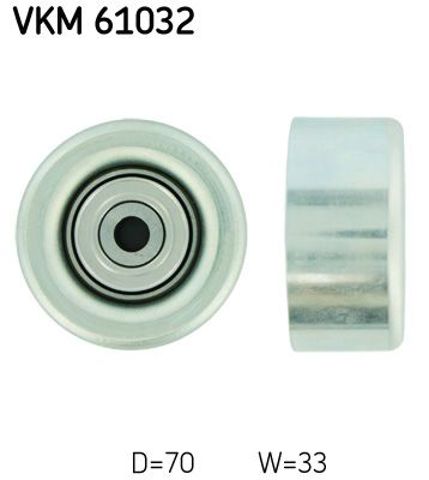 Ролик приводного ременя, паразитний VKM61032 SKF