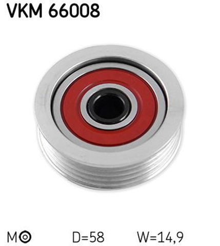Ролик натяжителя ременя агрегатів VKM66008 SKF