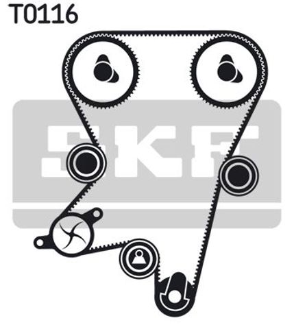 Ремни ГРМ VKMA05222 SKF
