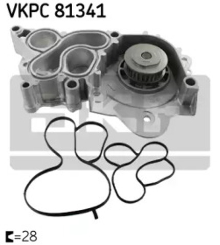 Водяний насос VKPC81341 SKF