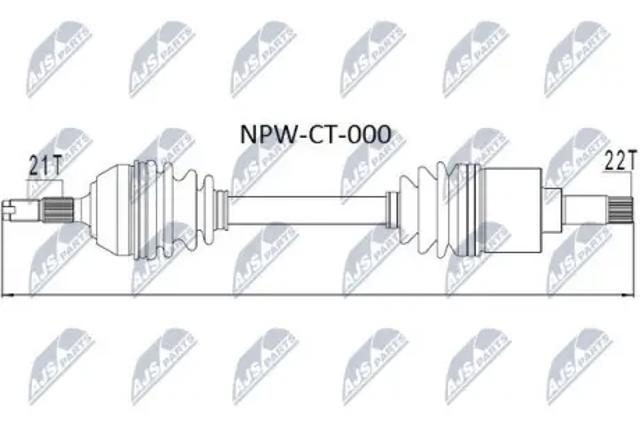 Привід лівий NPWCT000 NTY