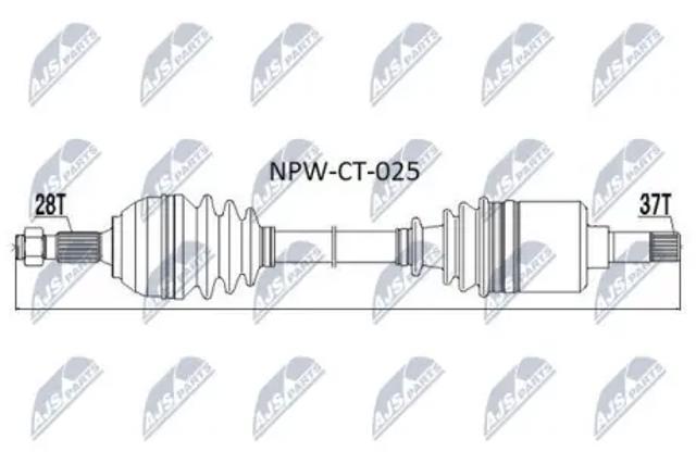 Привід лівий NPWCT025 NTY
