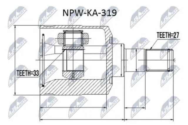 Граната колісна NPWKA319 NTY