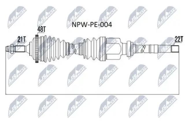Привід правий NPWPE004 NTY